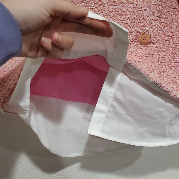 Anthropologie Blush Tweed Mini Skirt - Picture 8 of 14